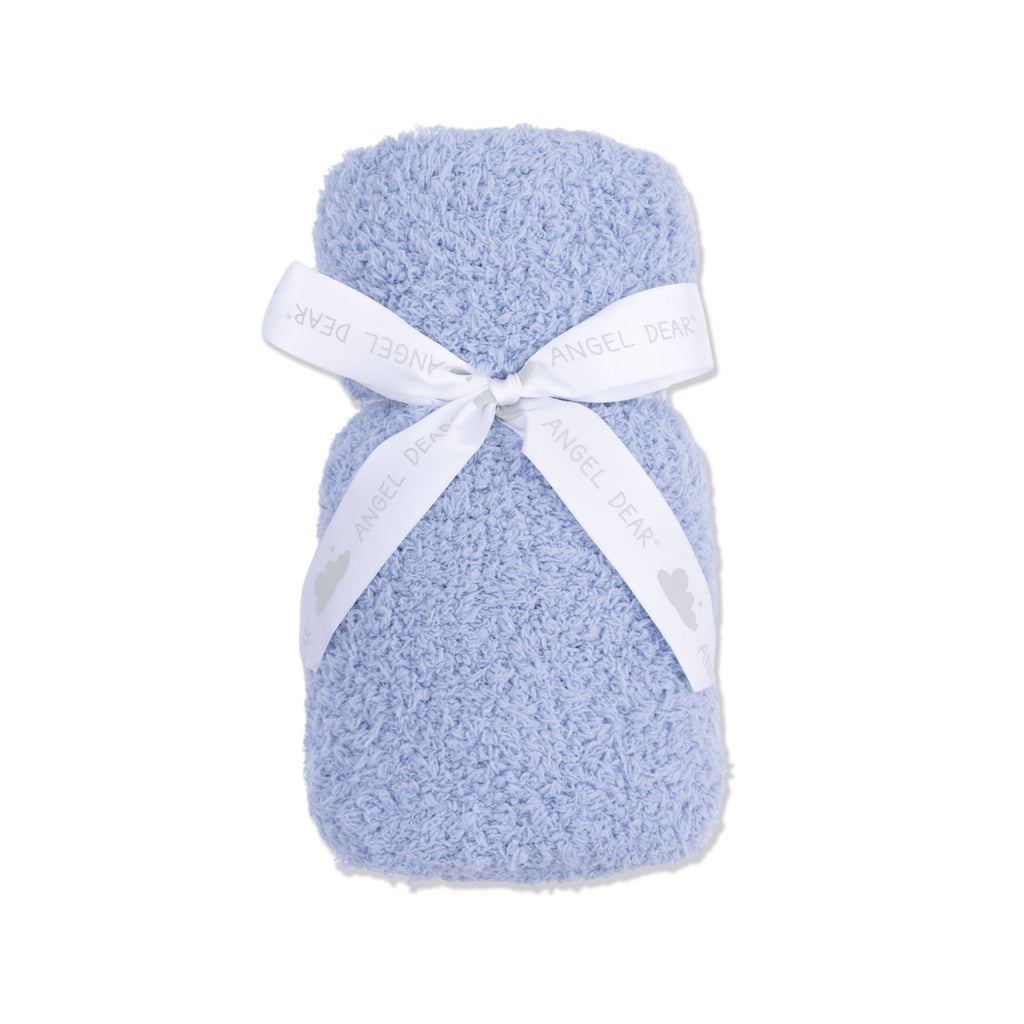 Chenille - Dusty Blue Stroller Blanket