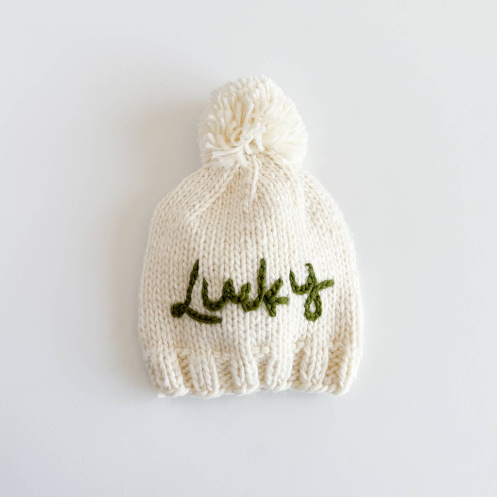 Lucky Hat Baby Kid Beanie Knit Clover Green Clothing