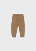 Baby Boy Basic cuffed fleece trousers