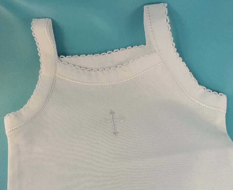 Baby One Piece Tank Top W/ Cross