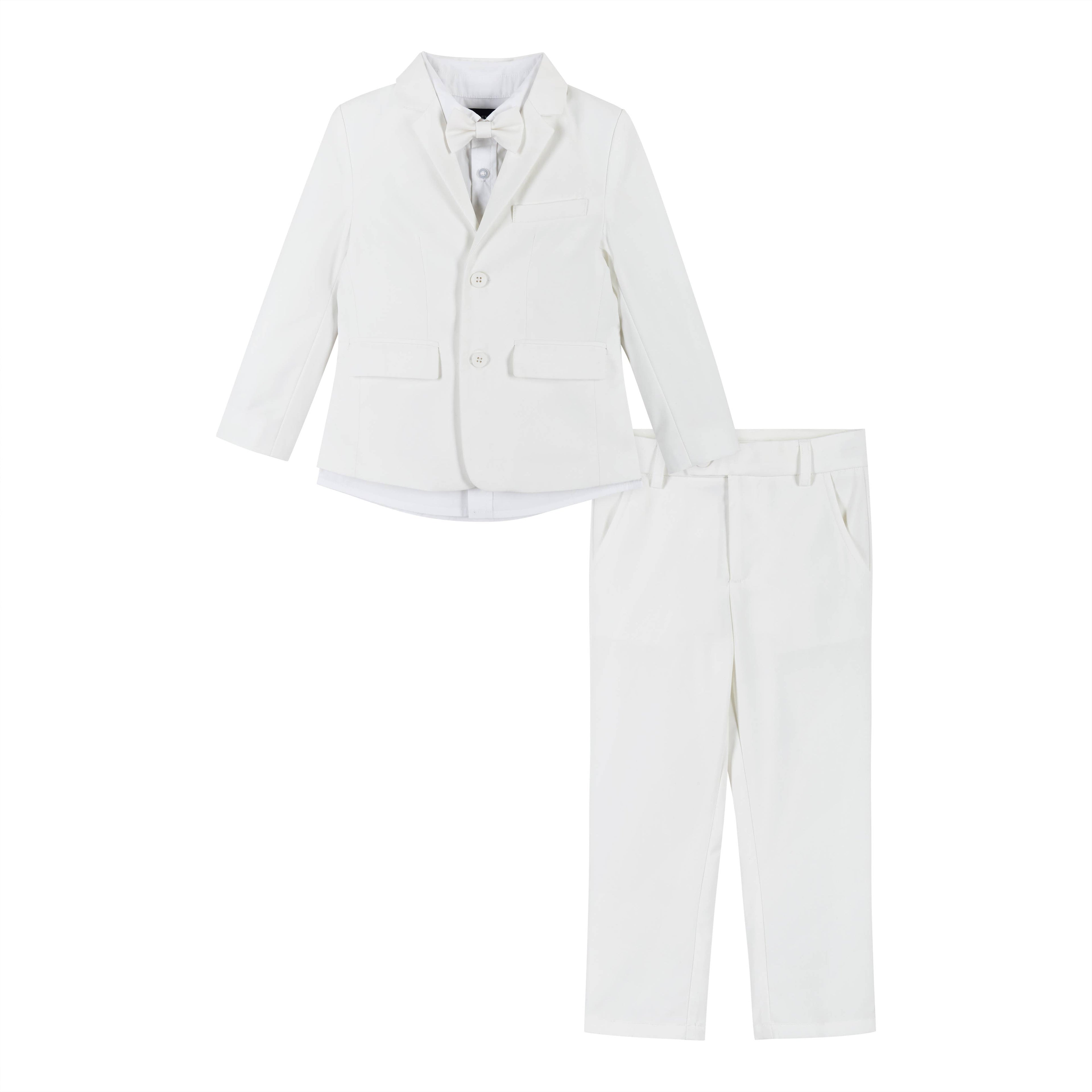 Boys Toddler Suit - White-Special Occasion/Communion/Wedding