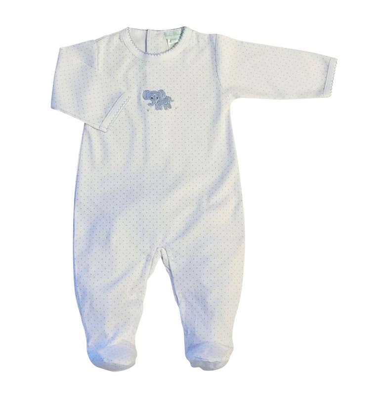 Baby Boy's "Elephant" Pima Cotton Footie