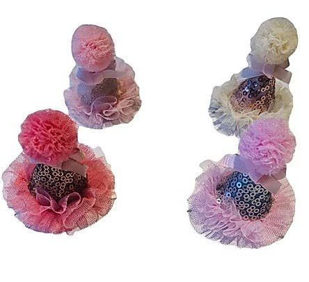 Sequin Party Hat Hair Clips