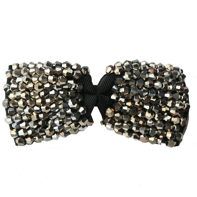 Couture Beaded Bow Clip