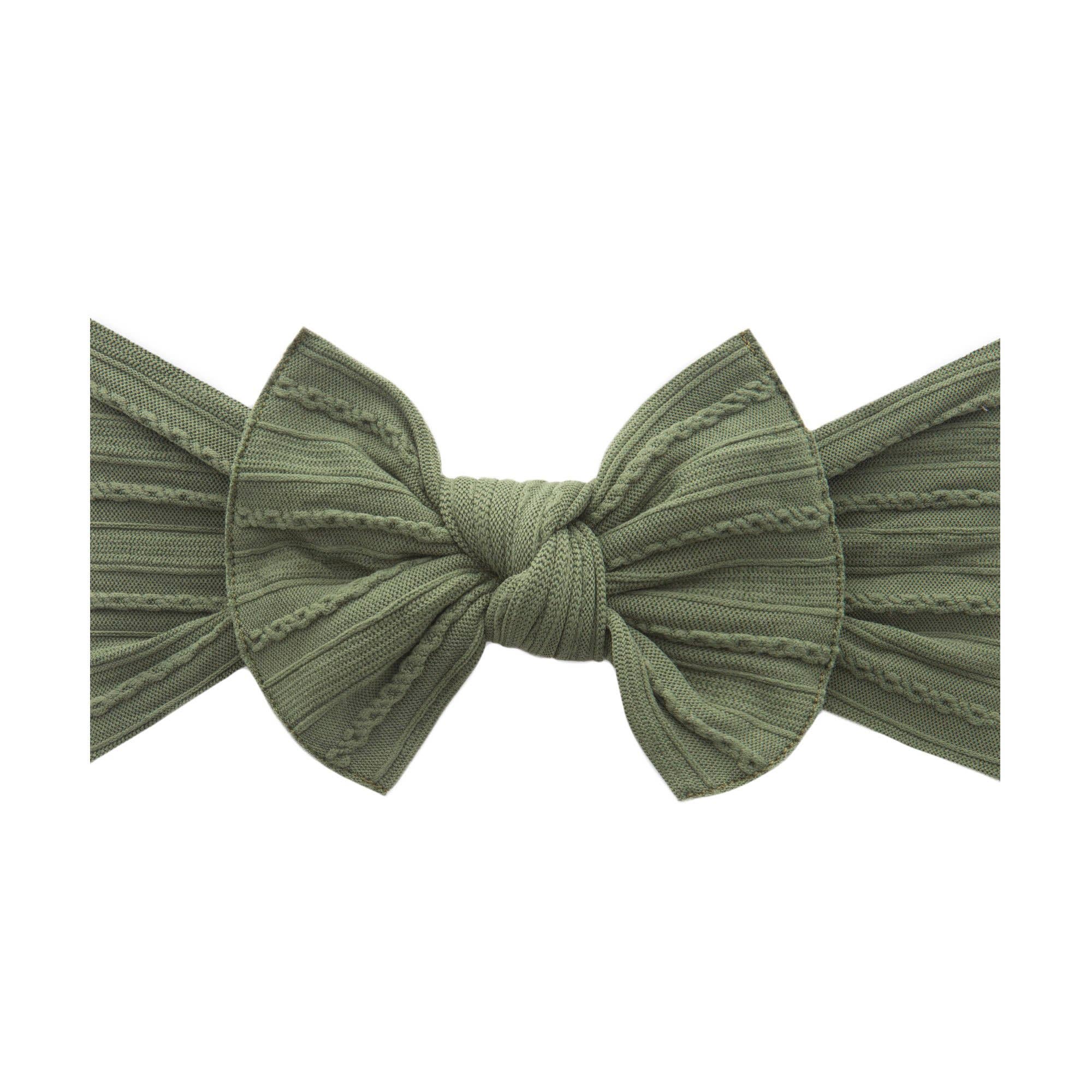 Baby Bling® Cable Knit Knot soft nylon headband