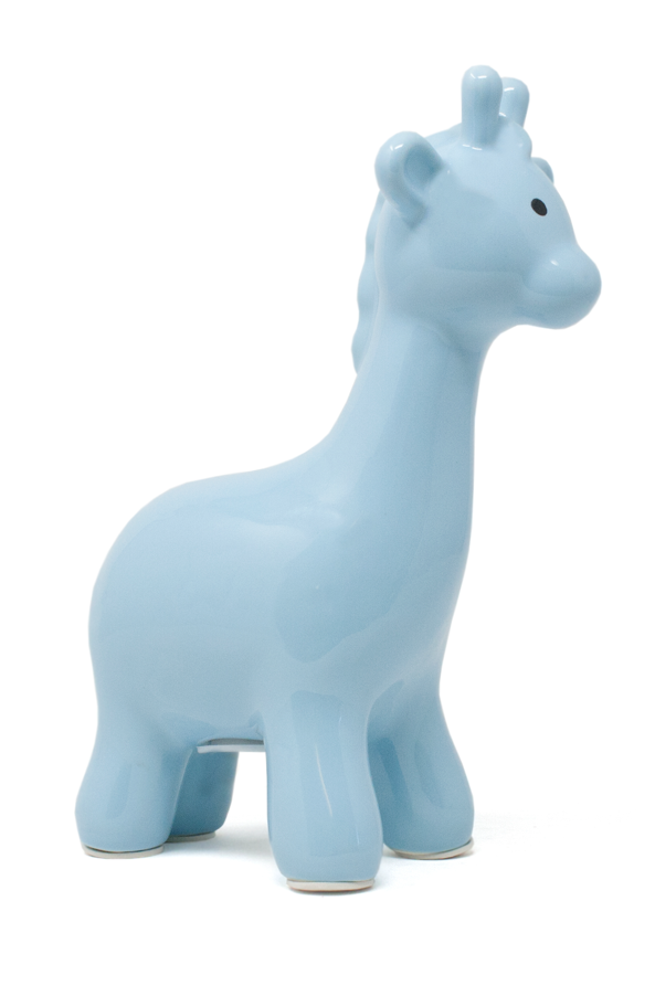 Blue Medium Giraffe Bank