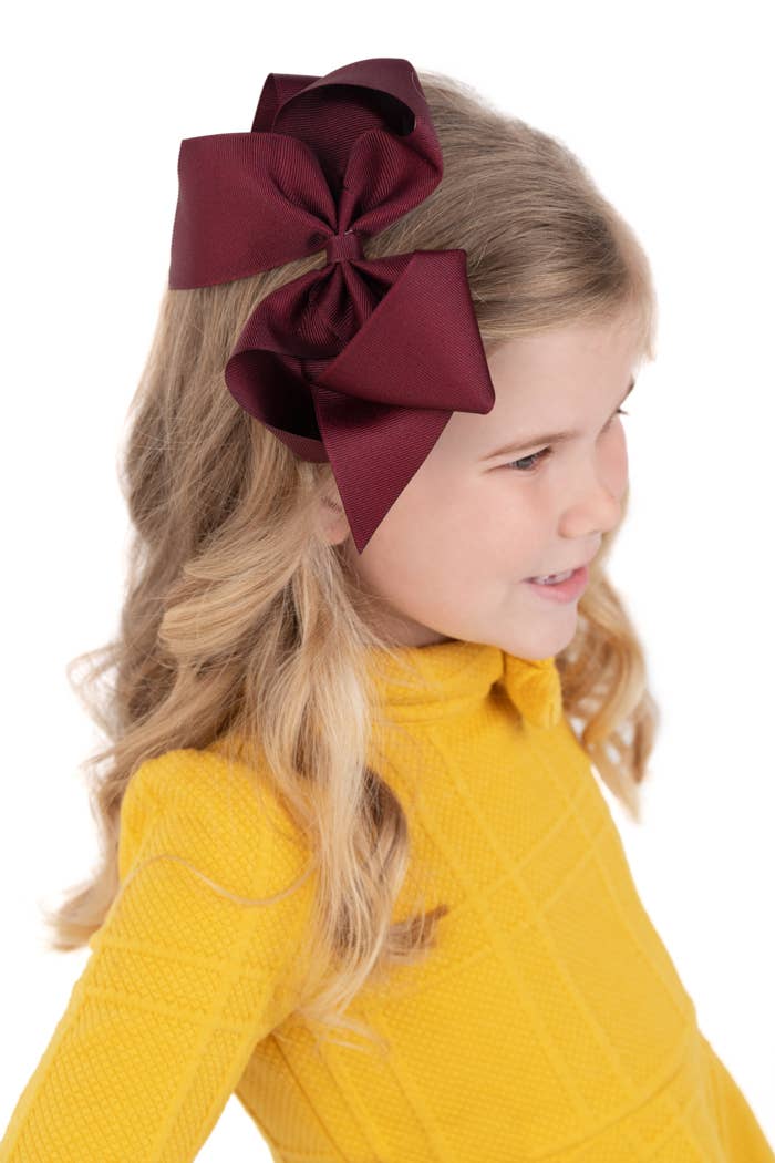 Giant (7 in.) Classic Grosgrain Bow by Color