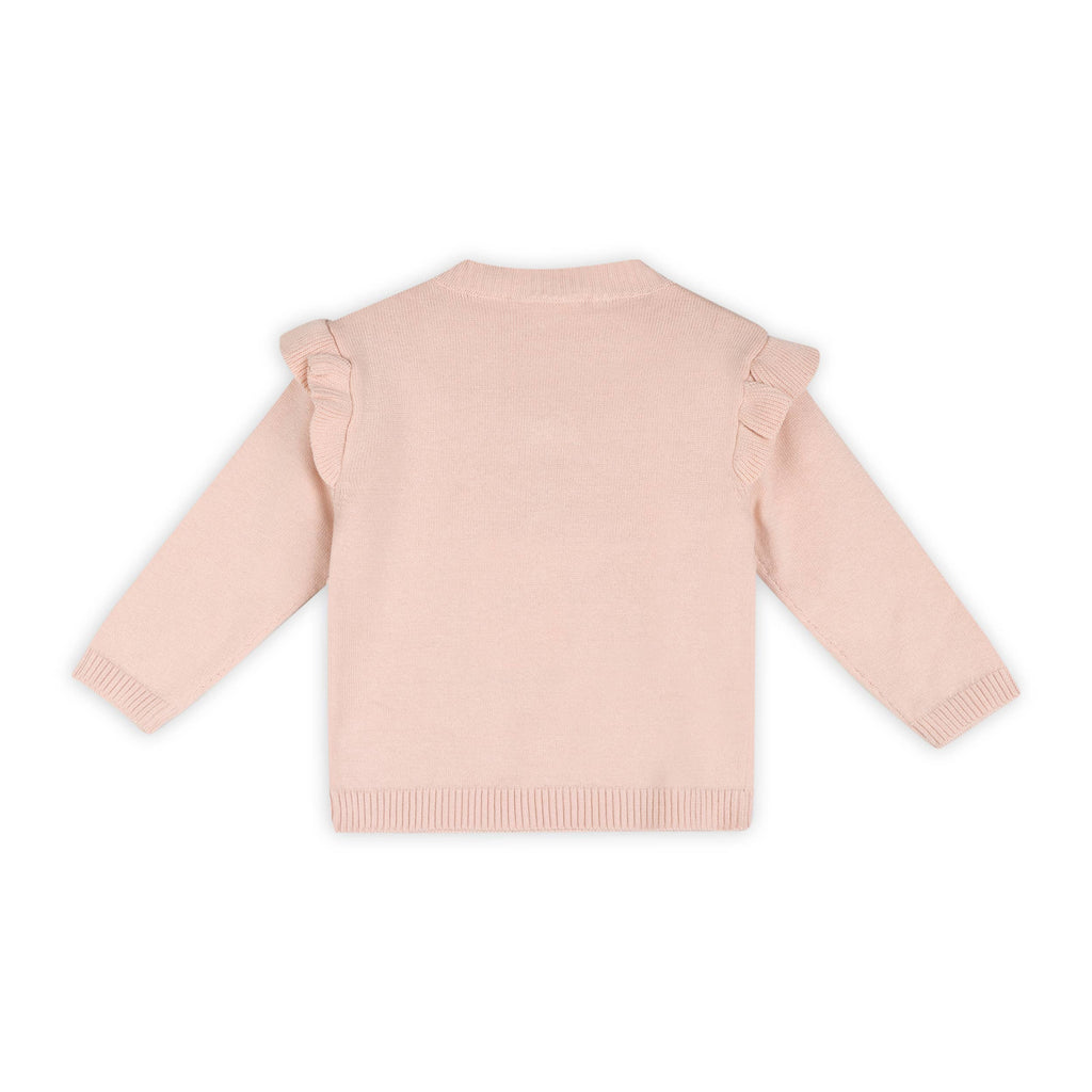 Cherry Bow Baby Pullover & Stripe Pants (Organic Cotton)