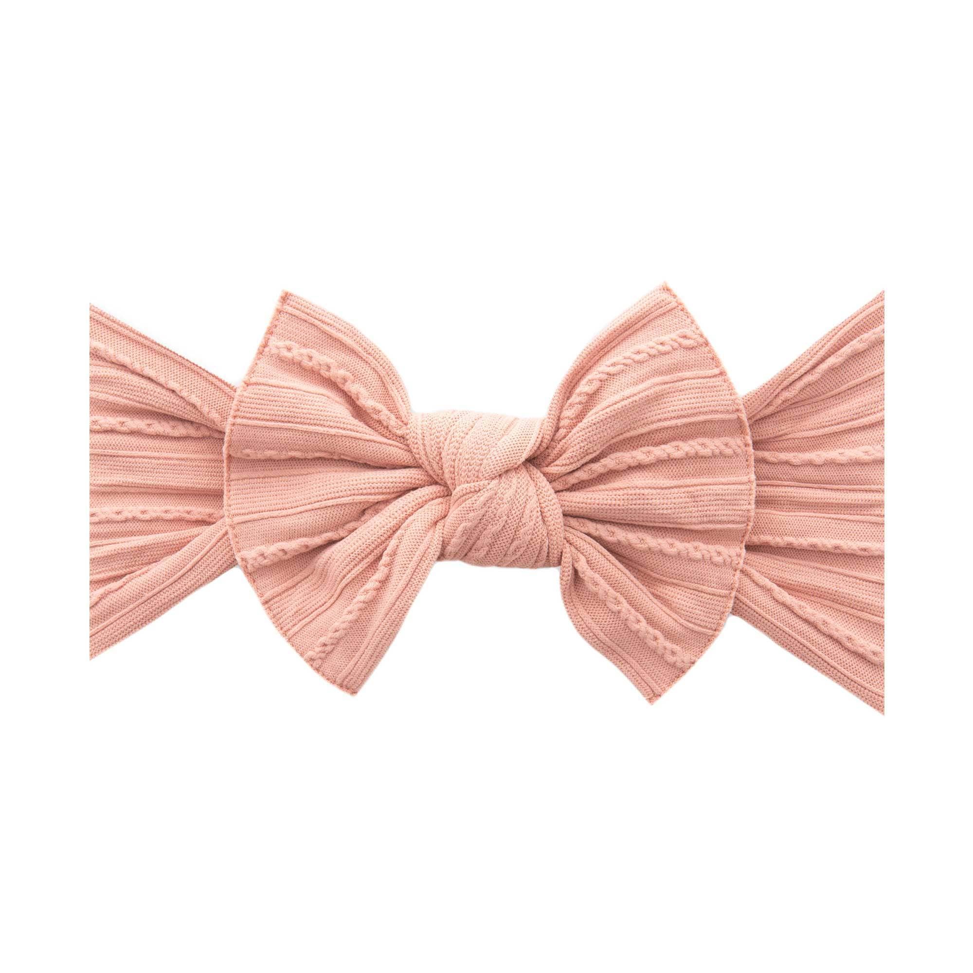 Baby Bling® Cable Knit Knot soft nylon headband