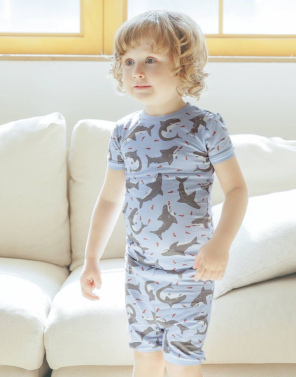 Fun shark Viscose Short Sleeve PJs-C
