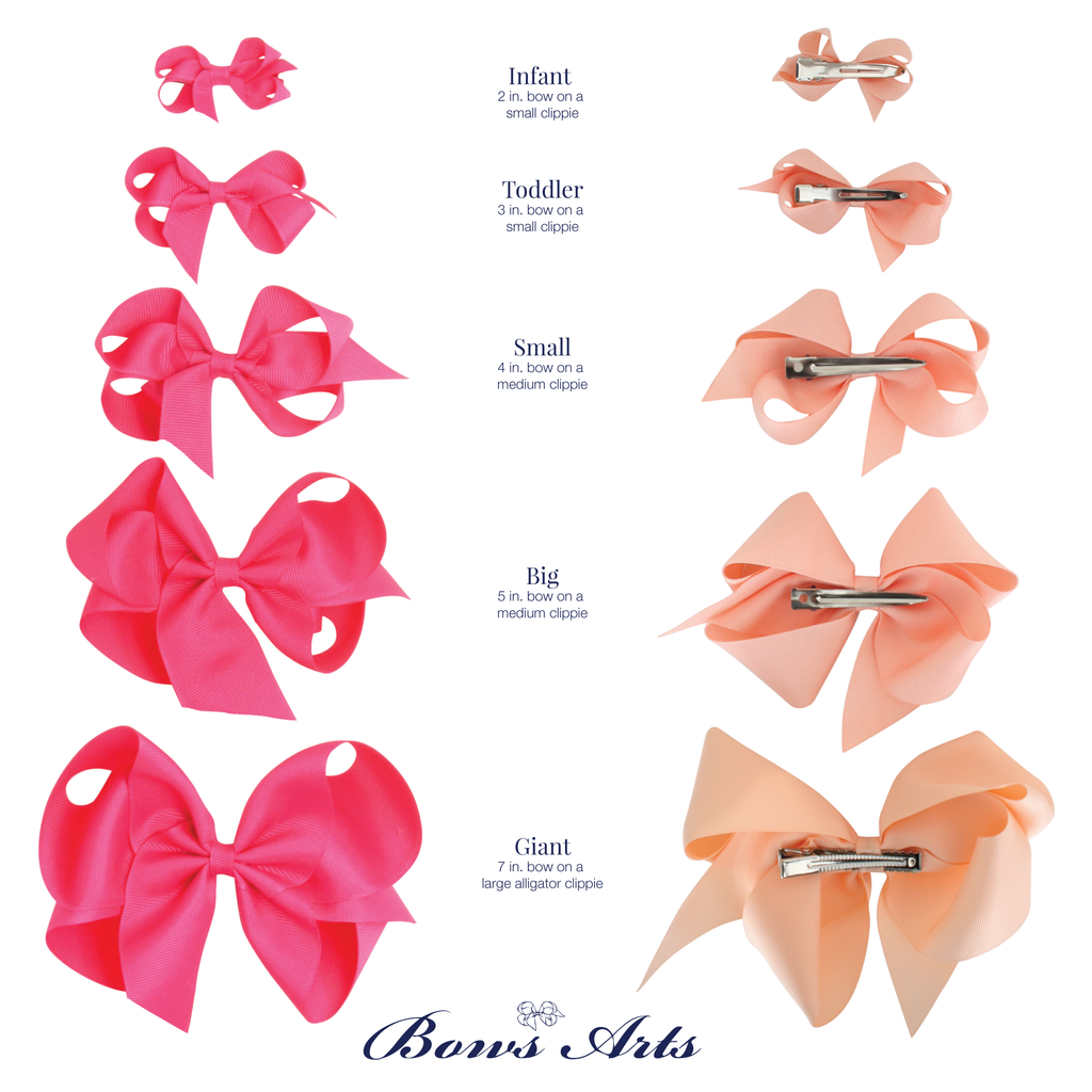 Giant (7 in.) Classic Grosgrain Bow by Color