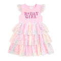 Birthday Girl Fairy Dust Short Sleeve Tutu Dress - Kids