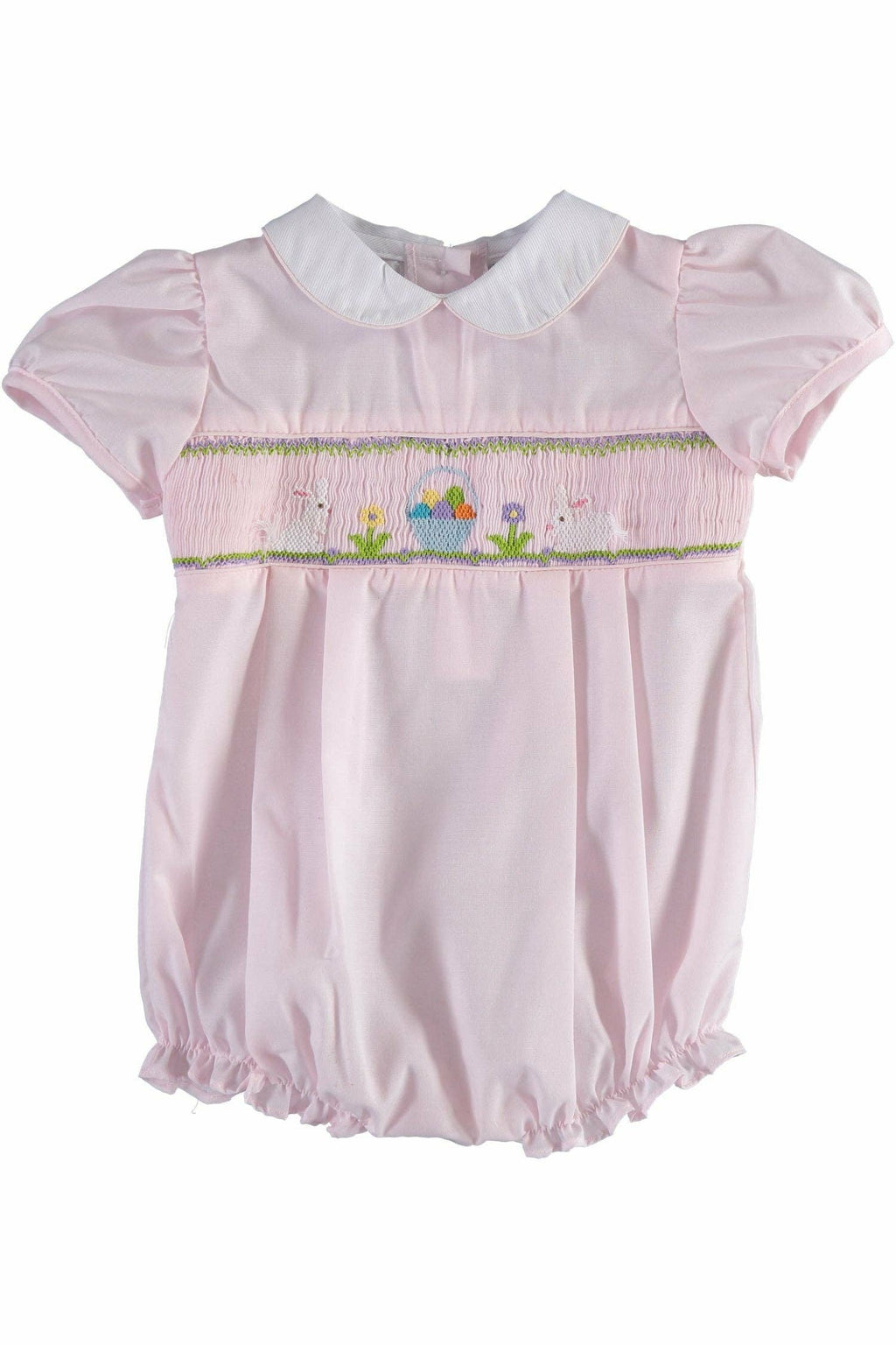 Baby Girls Easter Bubble - Pink with Easter Eggs and Bunny