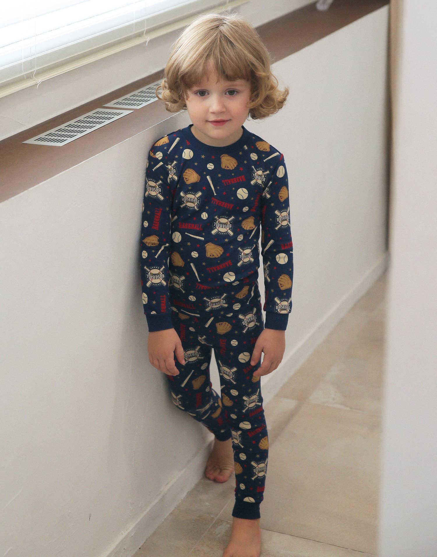 Bamboo Boys Girls Infant Play ball Long Sleeve PJs-C