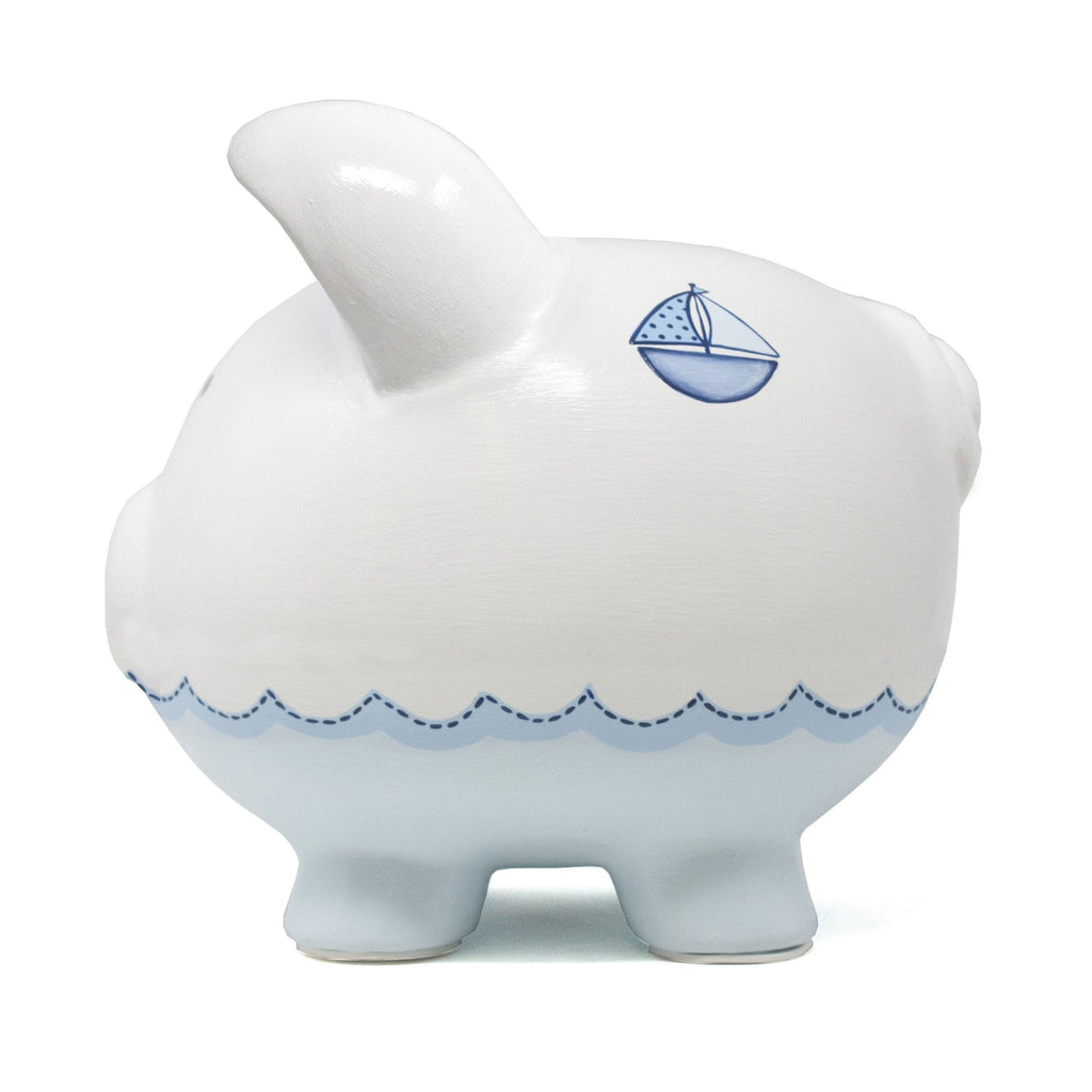 Triple Sailboat Large Piggy Bank
