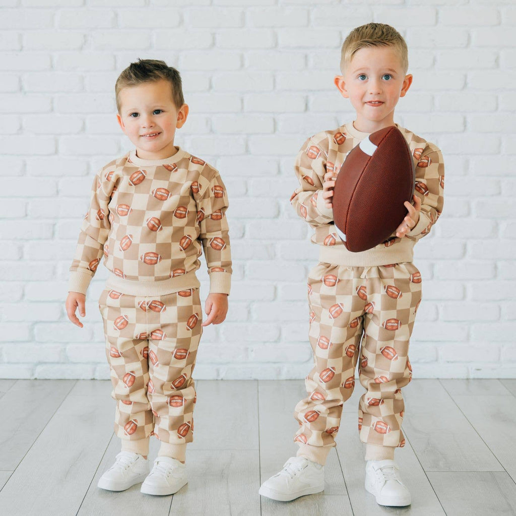 Football Checkered Sweatshirt - Boys Clothing - Game Day