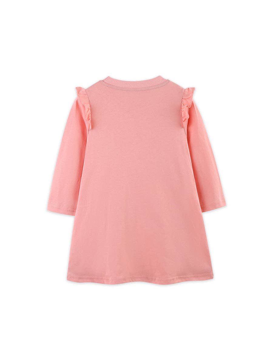 Kids Cotton Princess Dress Floral Embroidery Sleeveless Dress
