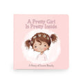 A pretty girl board book brown hair