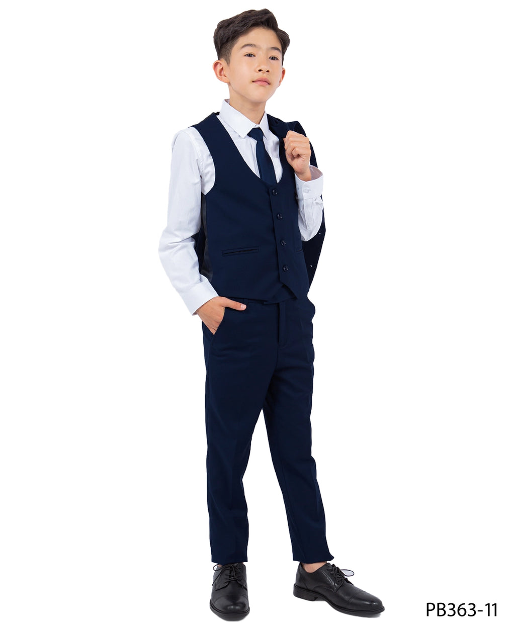 Navy Perry Ellis boys suit Navy