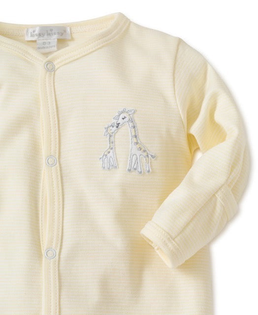 Giraffe striped footie