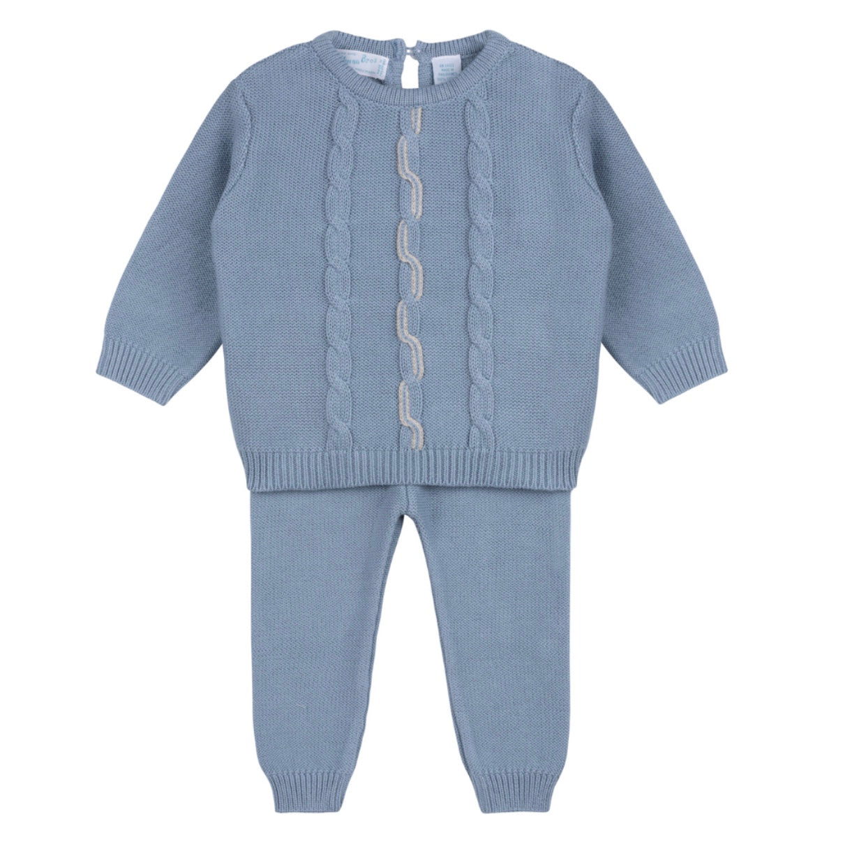 Boys vertical cable knit set