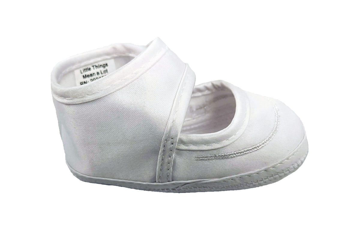 Satin shoes with cross