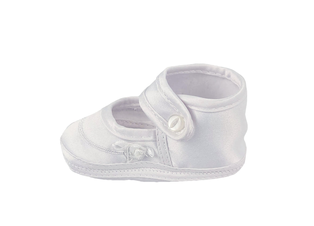 Satin shoes with cross