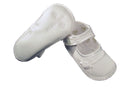 Satin shoes with cross