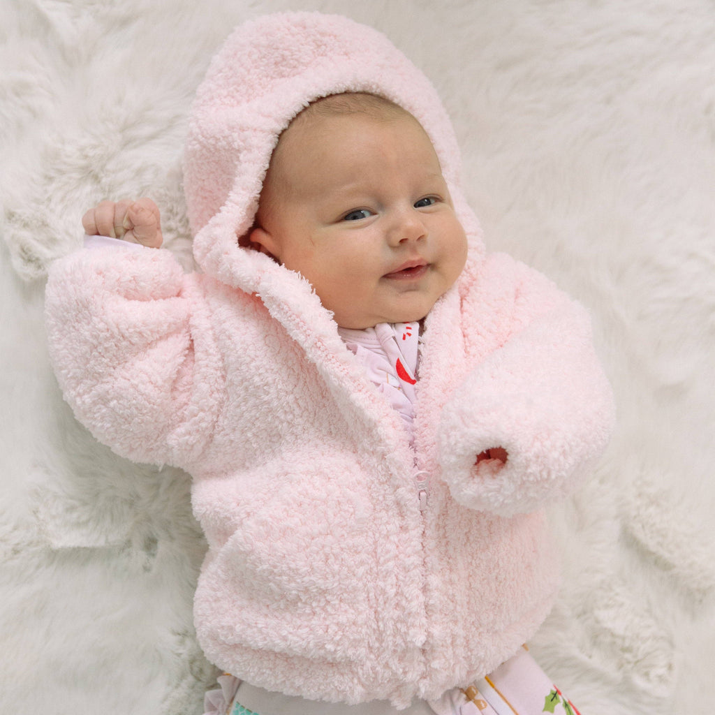 Chenille - Pretty Pink Hooded Jacket