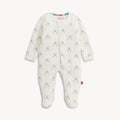 TEDDY BOWS VELOUR FOOTIE