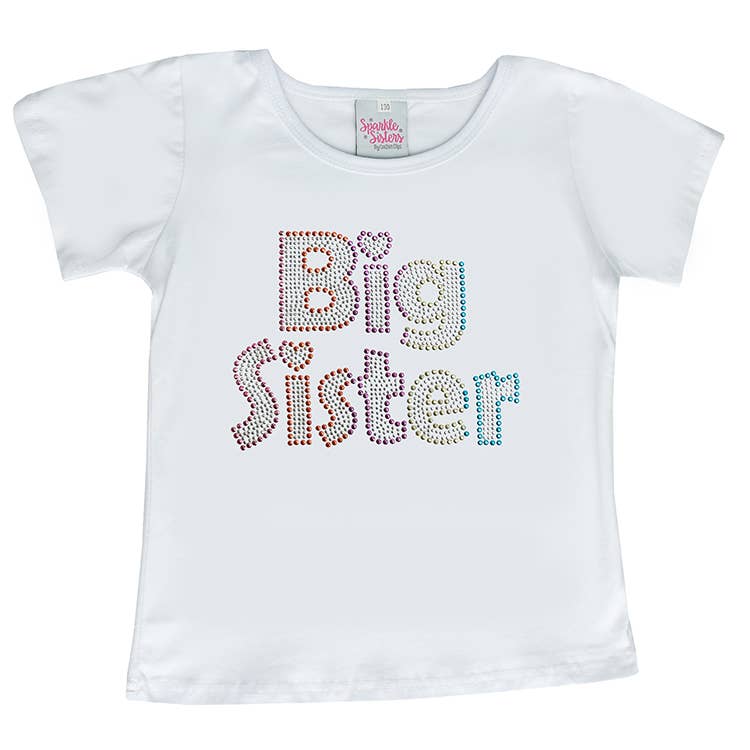 Beaded Big SisterFlat Sleeve Tee