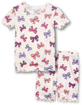 Shirring-Ribbon Viscose Short Sleeve PJs-C
