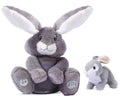 Milo Grey Singing Bunny & Soft Plush Baby Bunny