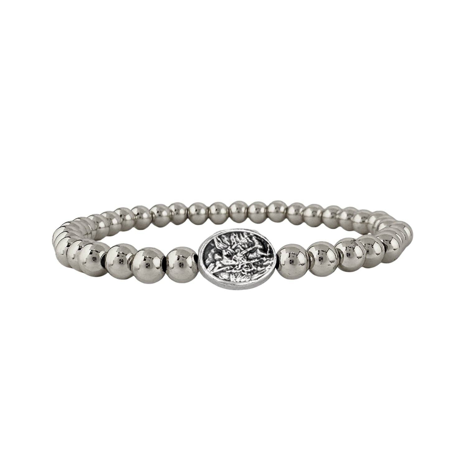 Subliminal Saint Michael The Archangel Stretch Bracelet
