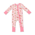 Vintage Reindeer & Santa Pink - Convertible Romper