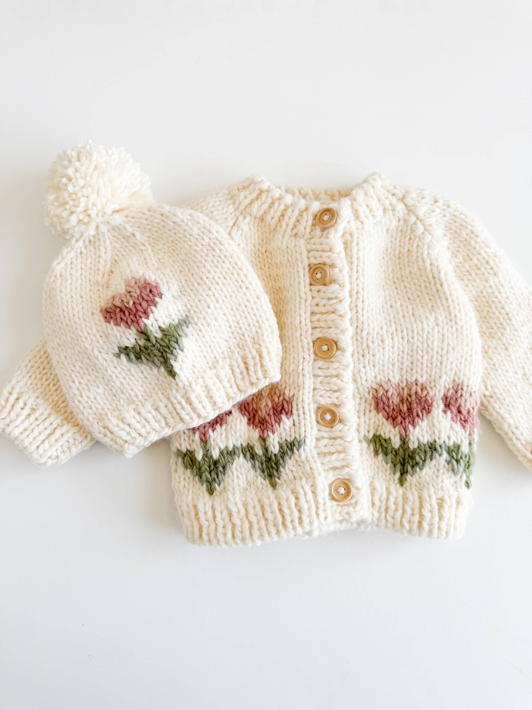 Tulip Flower Hat Baby Kid Beanie Fall Spring Matching