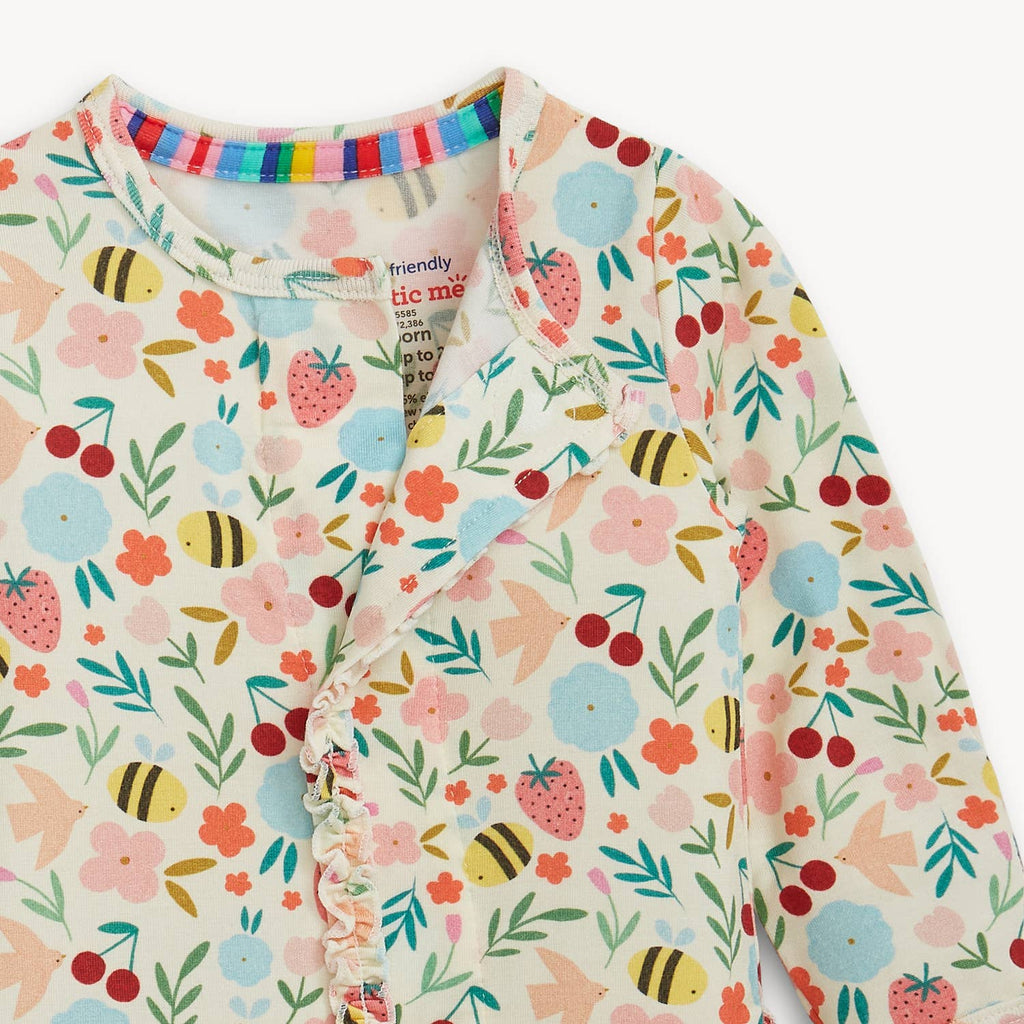 HONEY BLOSSOM MODAL MAGNETIC FOOTIE W RUFFLE