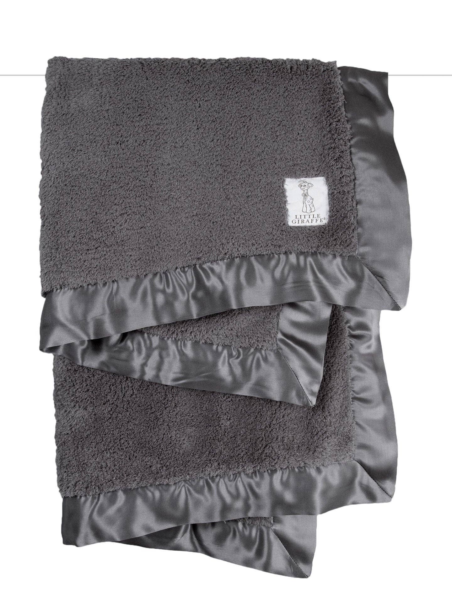 Chenille Baby Blanket: Unboxed / Silver