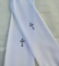 First Communion Tights w/ Our Crystal Cross