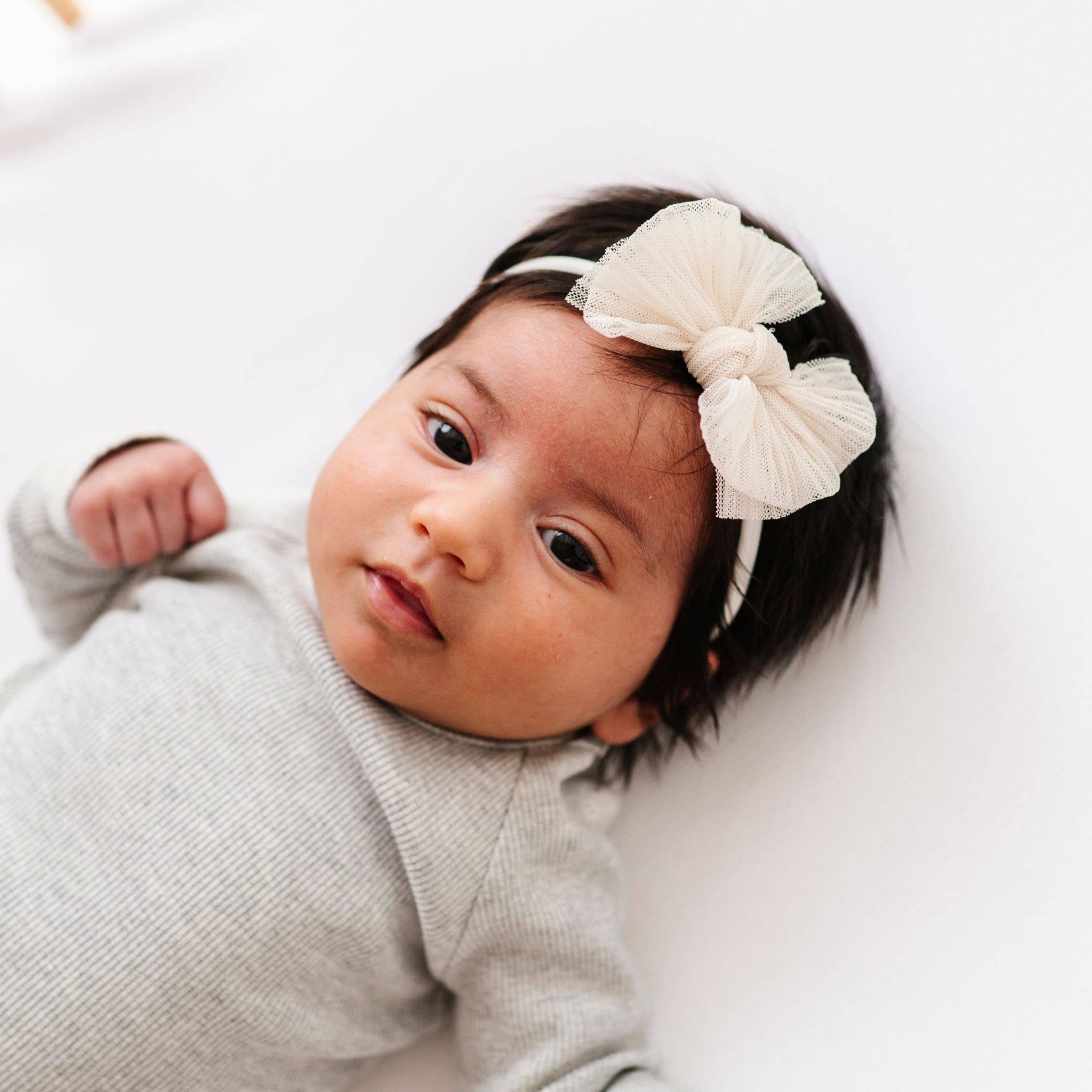 Baby Bling® Tulle Baby FAB® Skinny soft tulle bow headband
