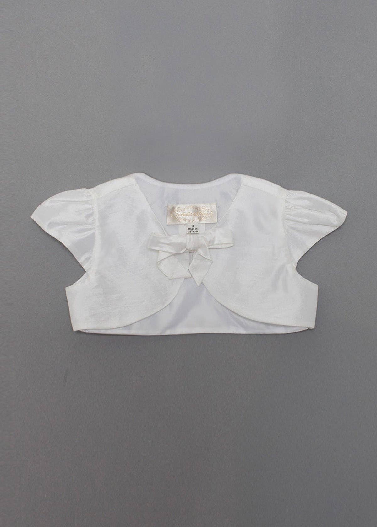 Taffeta Bolero w/ Tie Front Closure