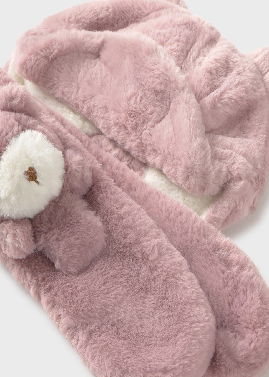 Fur hat & scarf set