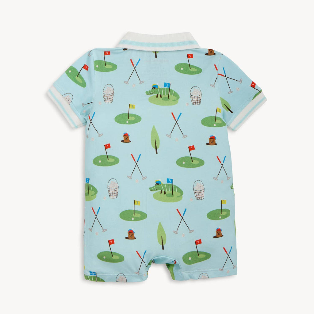 GOPHER IT MODAL MAGNETIC S/S SHORT POLO ROMP
