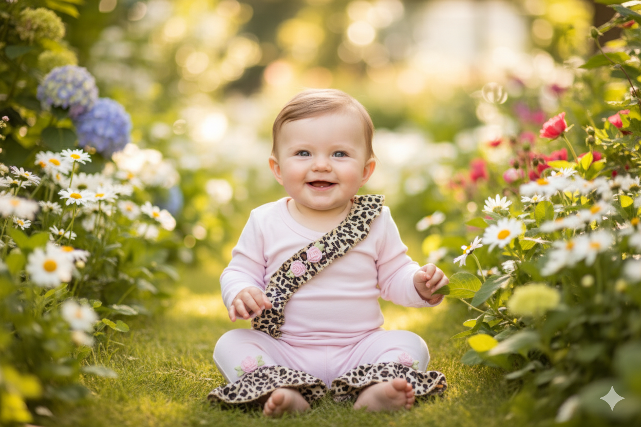 Haute Baby Jungle Love Baby Set For Newborn Girl