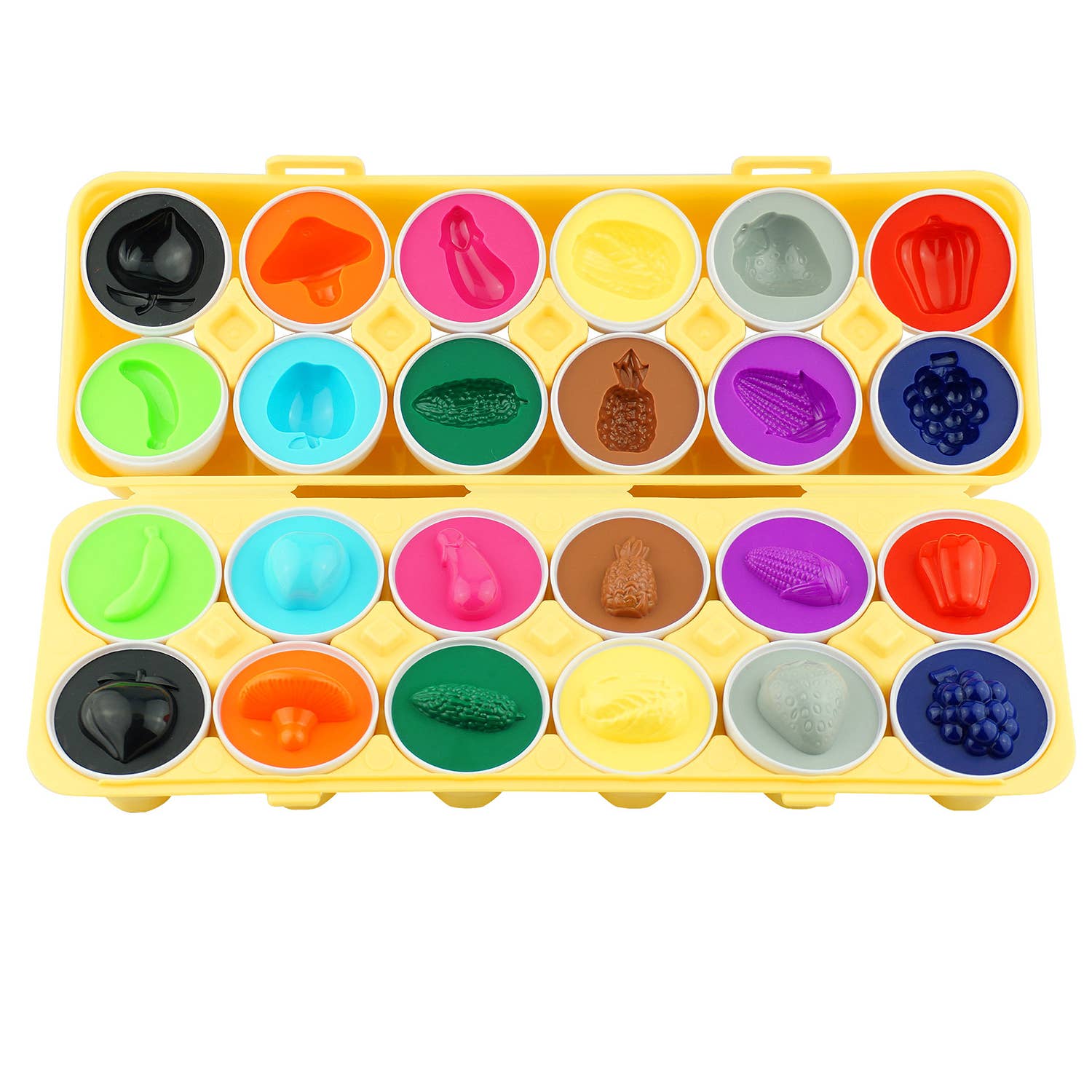 Dimple 12 Match and Play Vegetable Matching Egg Easter Toy