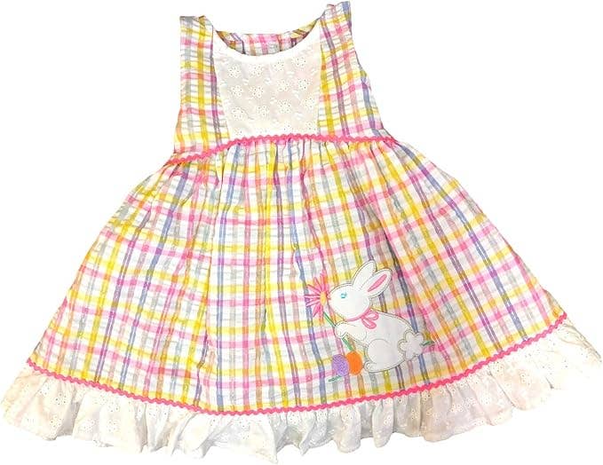 Good Lad Infant Girl MulitPlaid Easter Dress