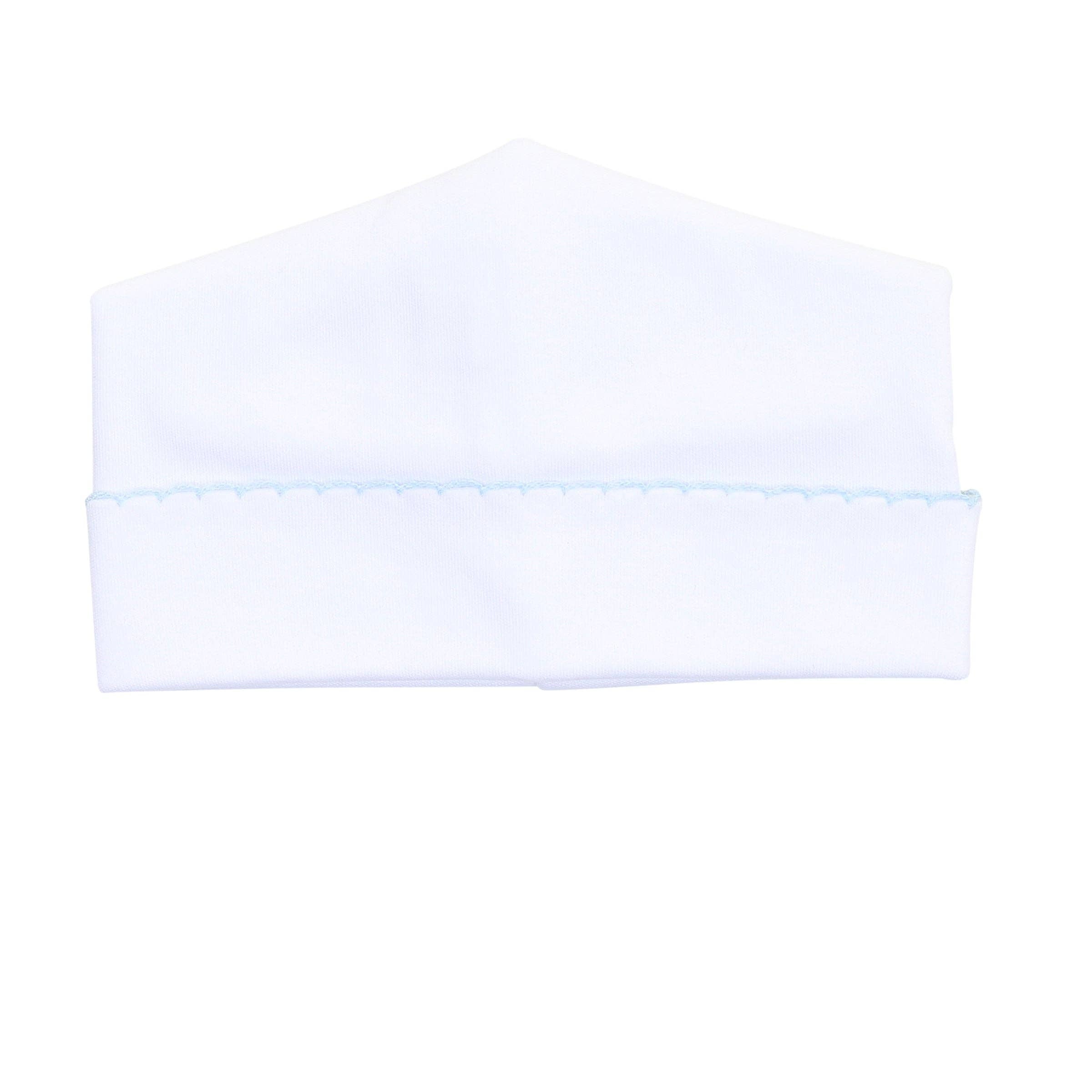 Solid Essentials White Blue Hat