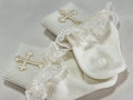 Baby Pearl White Socks With Lace Ruffle