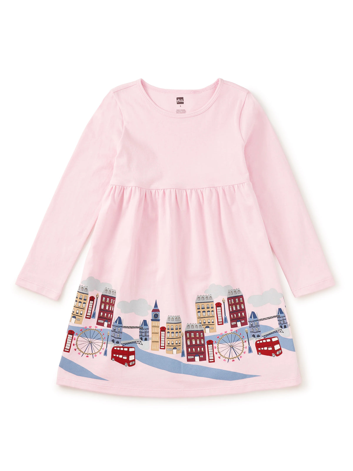London Cityscape Skirted Dress
