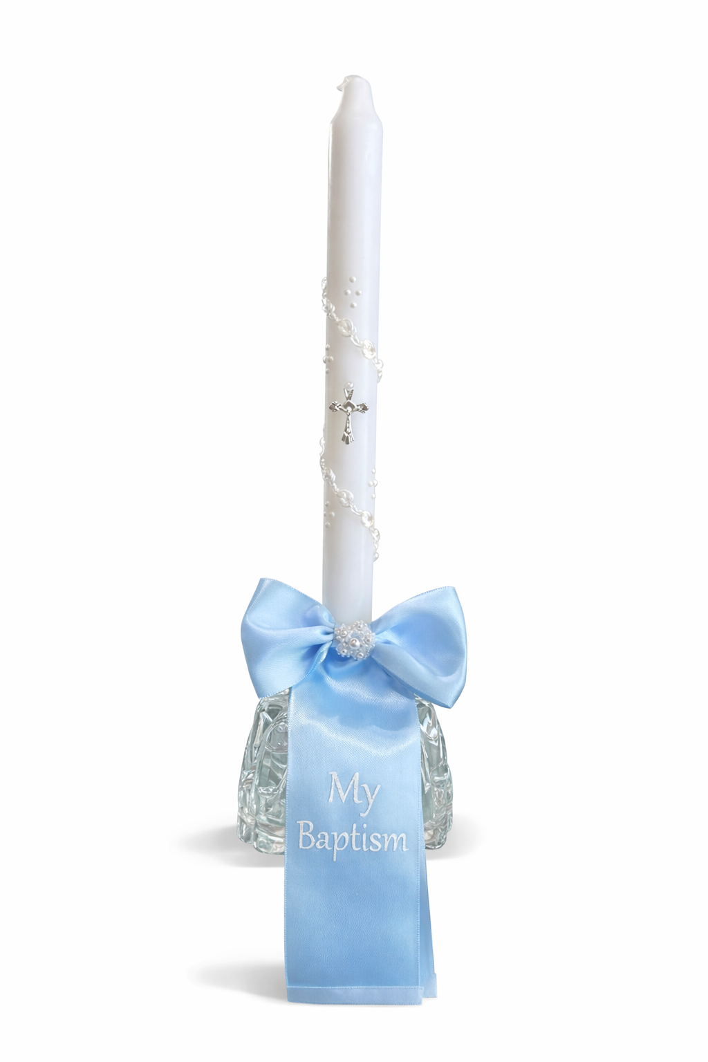 Blue "My Baptism" Candle